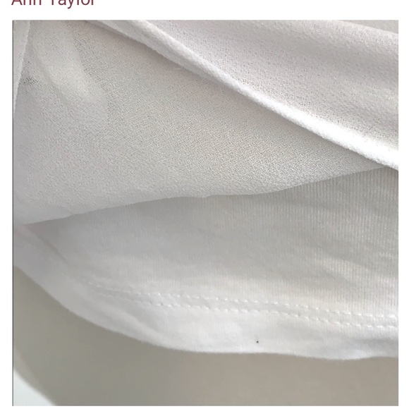 Ann Taylor rhinestone embellished chiffon t-shirt - Picture 3 of 5
